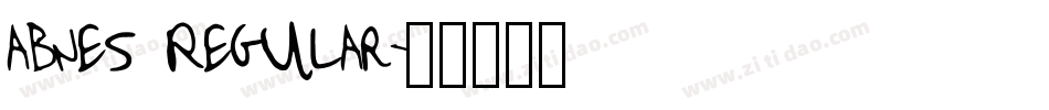 abnes Regular字体转换